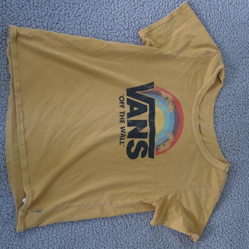 yellow vans tee